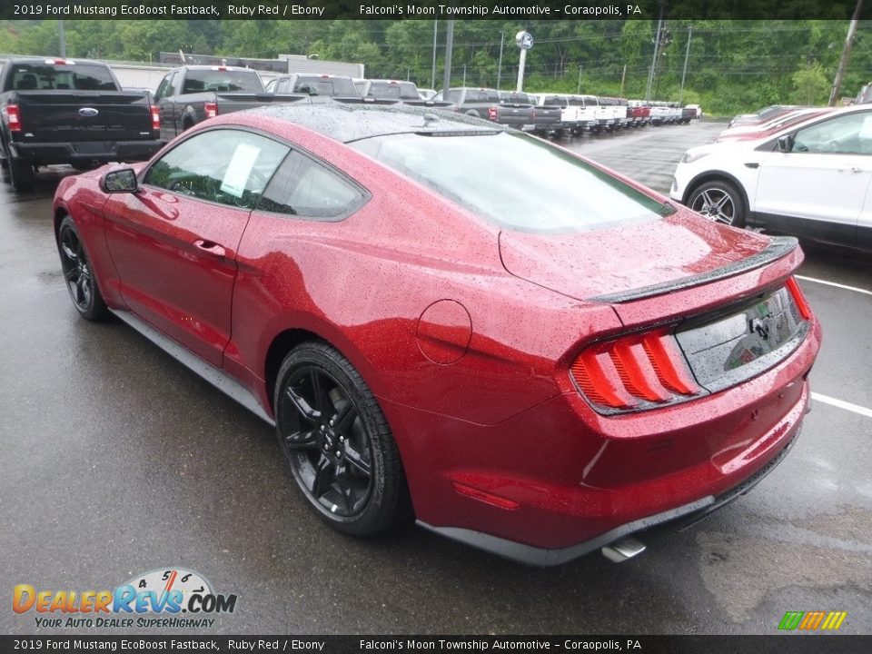 2019 Ford Mustang EcoBoost Fastback Ruby Red / Ebony Photo #6