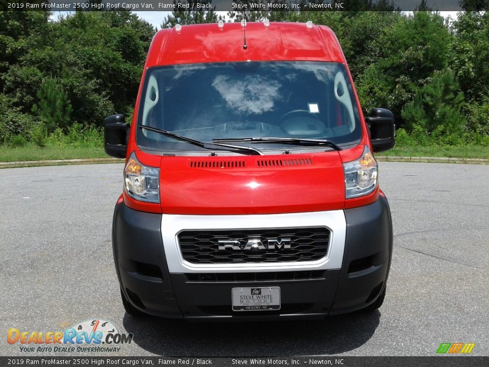 2019 Ram ProMaster 2500 High Roof Cargo Van Flame Red / Black Photo #3
