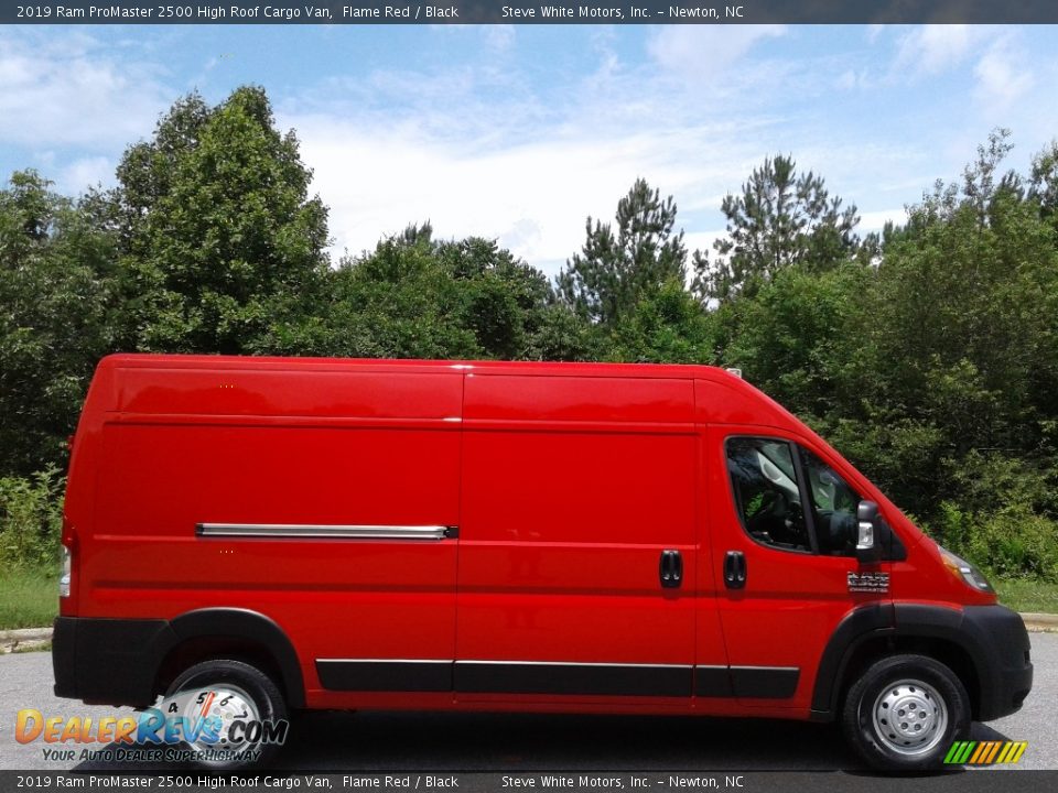2019 Ram ProMaster 2500 High Roof Cargo Van Flame Red / Black Photo #5