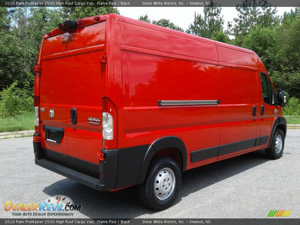 2019 Ram ProMaster 2500 High Roof Cargo Van Flame Red / Black Photo #6