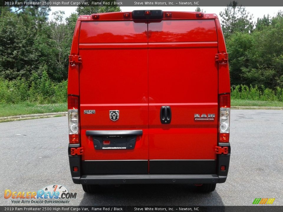 2019 Ram ProMaster 2500 High Roof Cargo Van Flame Red / Black Photo #7