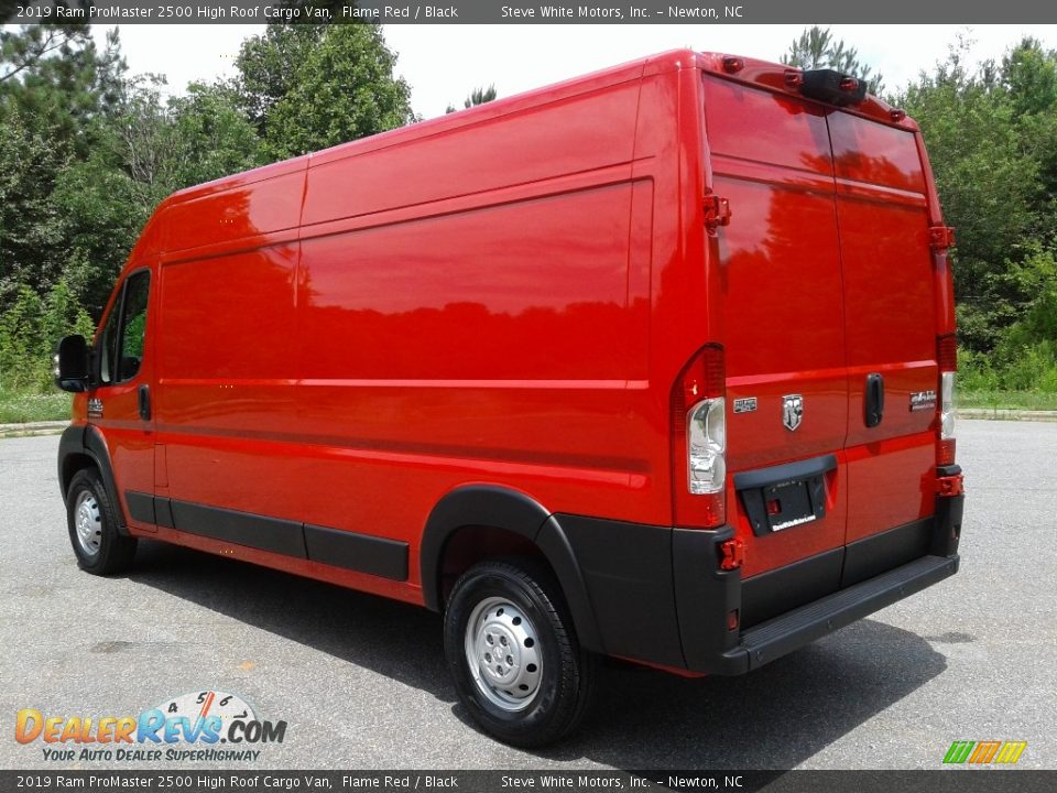 2019 Ram ProMaster 2500 High Roof Cargo Van Flame Red / Black Photo #8