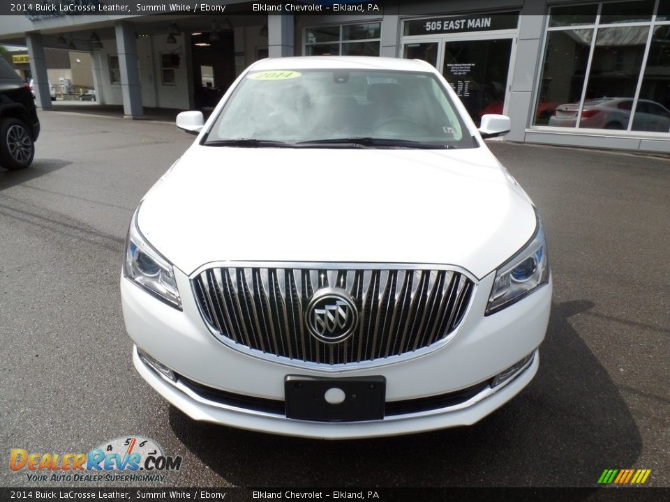 2014 Buick LaCrosse Leather Summit White / Ebony Photo #2