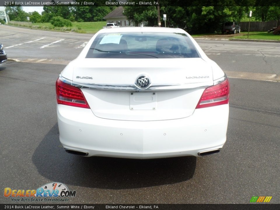 2014 Buick LaCrosse Leather Summit White / Ebony Photo #6