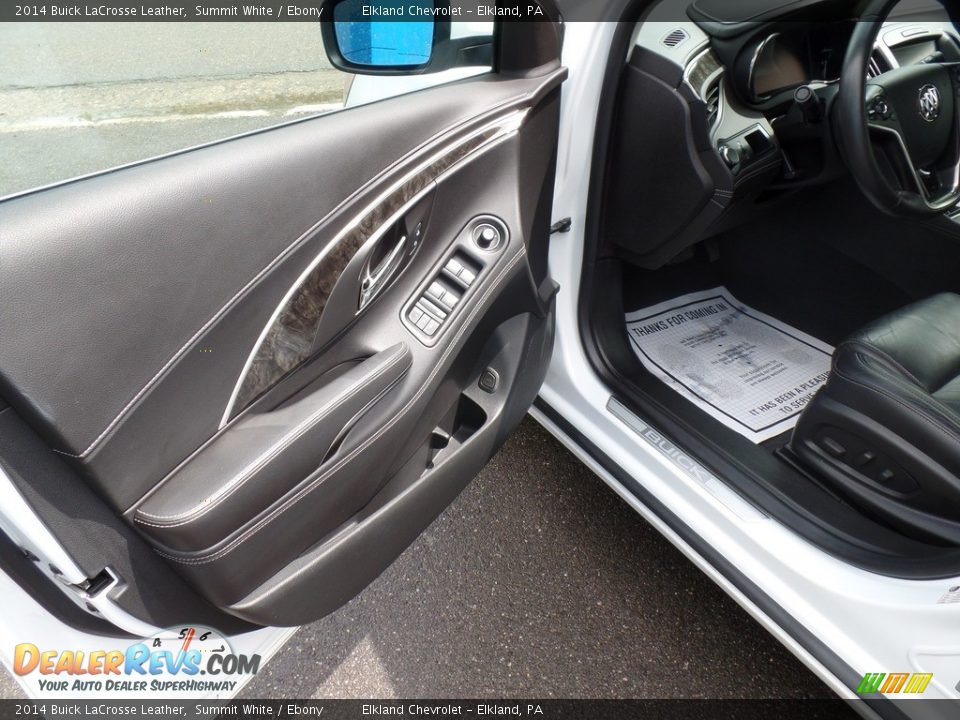 2014 Buick LaCrosse Leather Summit White / Ebony Photo #10