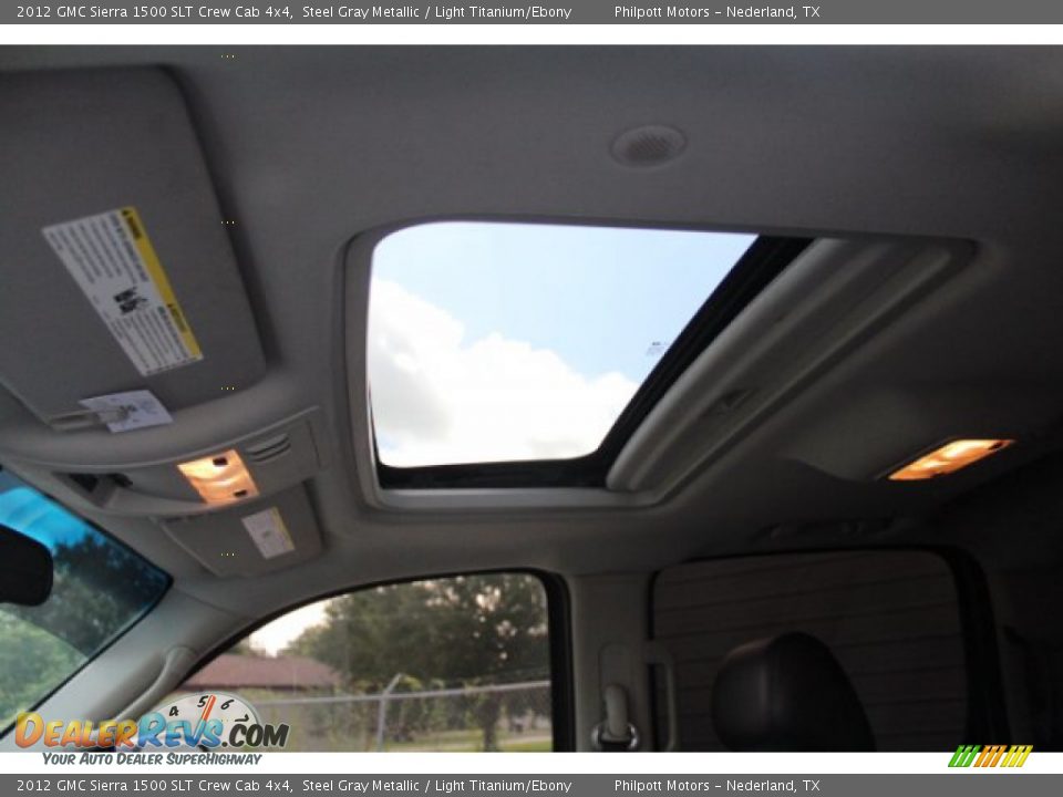 2012 GMC Sierra 1500 SLT Crew Cab 4x4 Steel Gray Metallic / Light Titanium/Ebony Photo #18