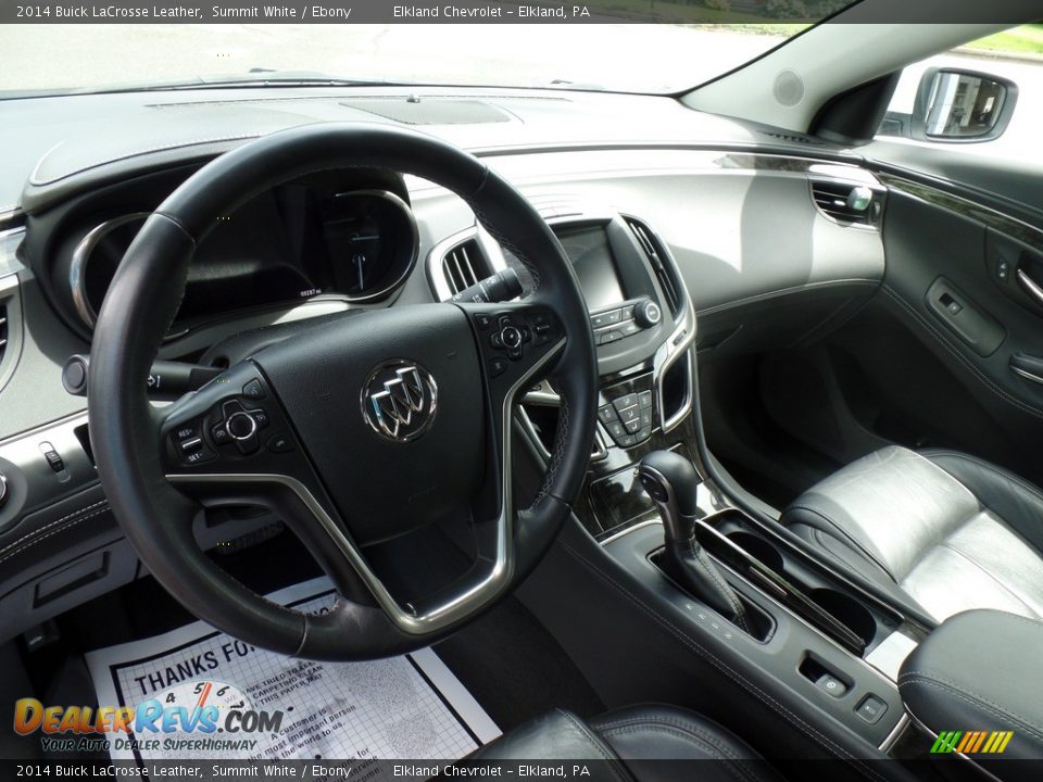 2014 Buick LaCrosse Leather Summit White / Ebony Photo #13