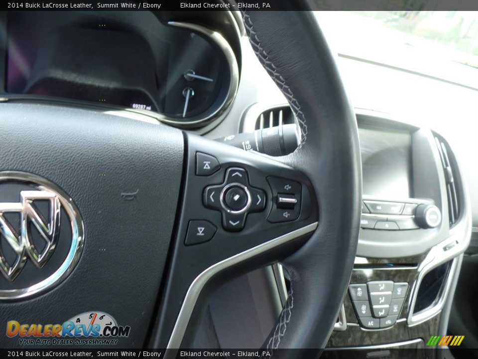 2014 Buick LaCrosse Leather Summit White / Ebony Photo #15