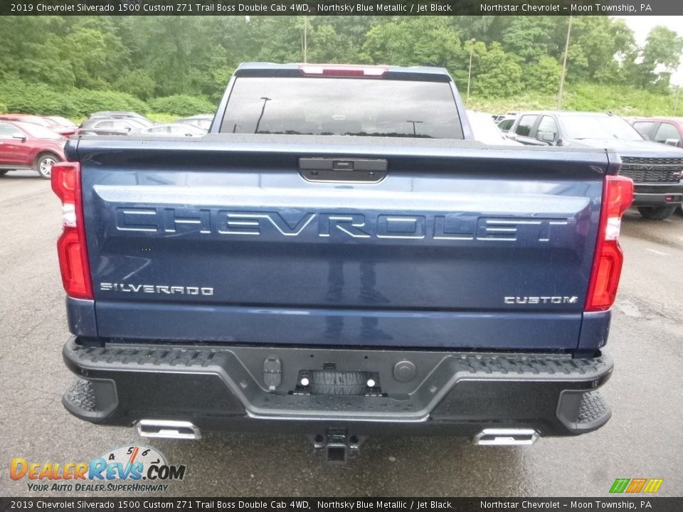 2019 Chevrolet Silverado 1500 Custom Z71 Trail Boss Double Cab 4WD Northsky Blue Metallic / Jet Black Photo #4