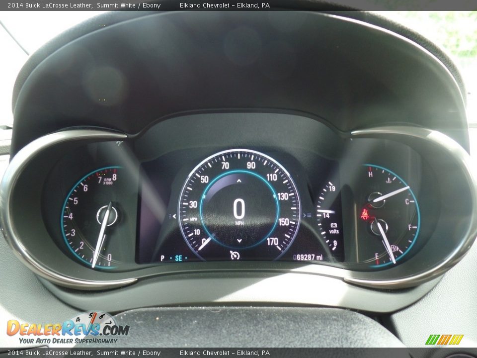 2014 Buick LaCrosse Leather Summit White / Ebony Photo #17