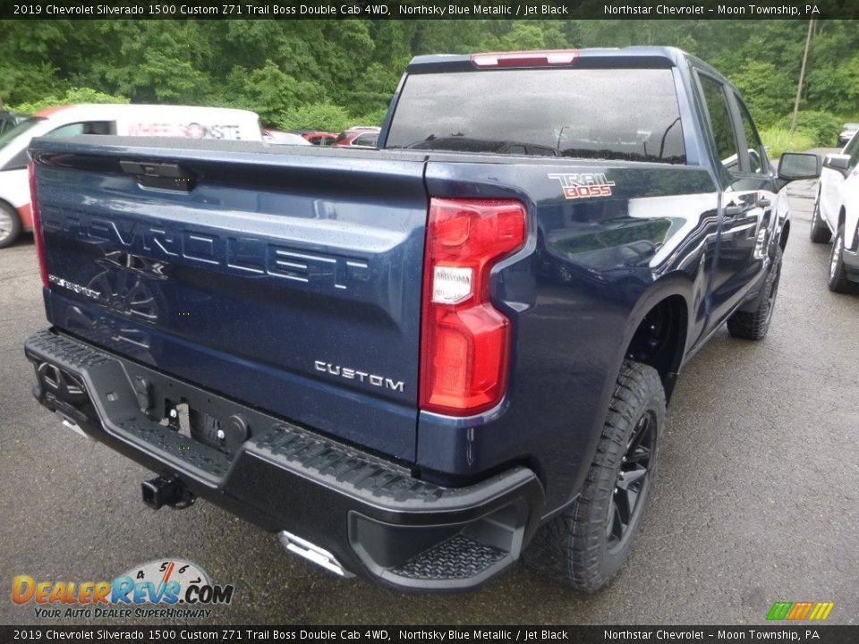 2019 Chevrolet Silverado 1500 Custom Z71 Trail Boss Double Cab 4WD Northsky Blue Metallic / Jet Black Photo #5