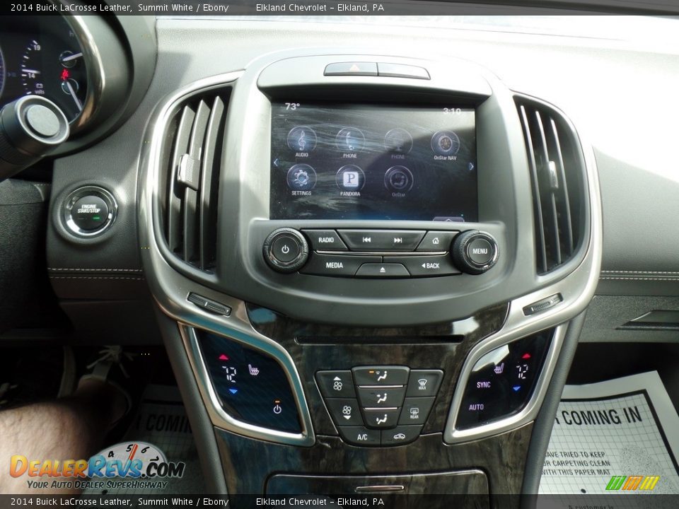 2014 Buick LaCrosse Leather Summit White / Ebony Photo #18