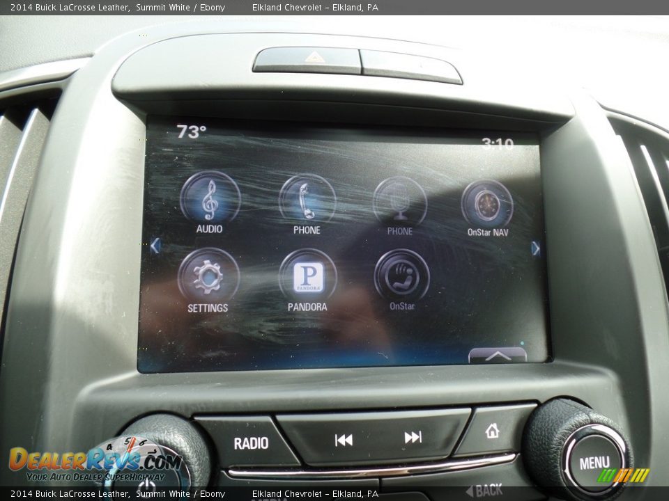 2014 Buick LaCrosse Leather Summit White / Ebony Photo #19