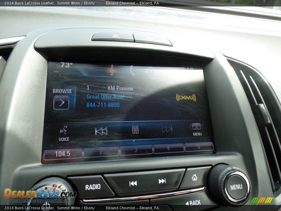 2014 Buick LaCrosse Leather Summit White / Ebony Photo #20