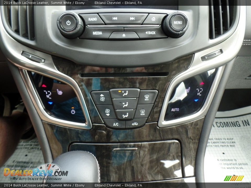 2014 Buick LaCrosse Leather Summit White / Ebony Photo #22