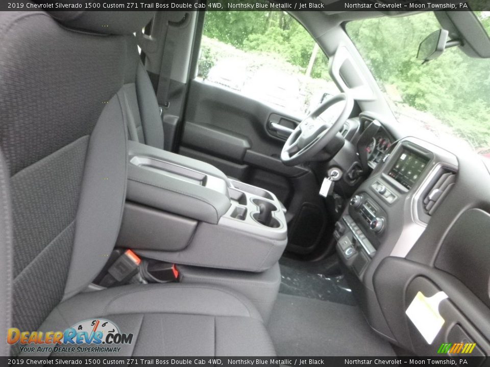 2019 Chevrolet Silverado 1500 Custom Z71 Trail Boss Double Cab 4WD Northsky Blue Metallic / Jet Black Photo #10
