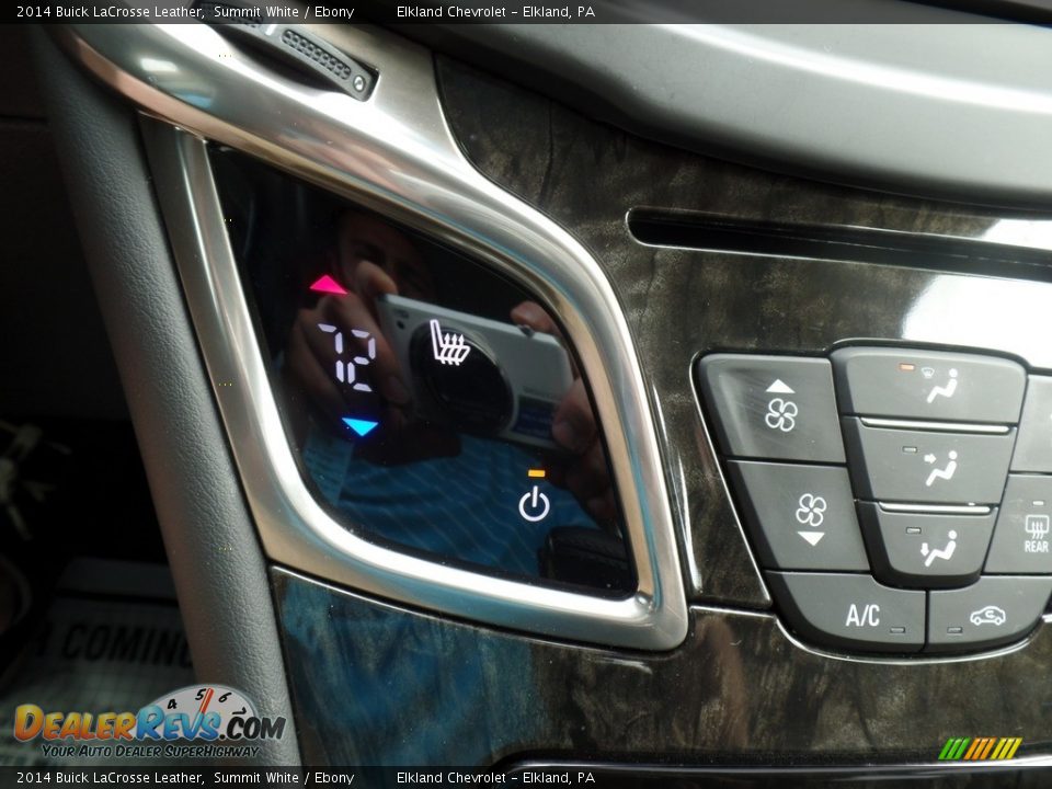 2014 Buick LaCrosse Leather Summit White / Ebony Photo #23