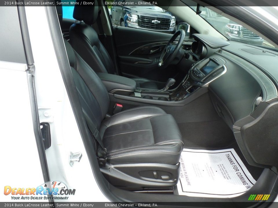 2014 Buick LaCrosse Leather Summit White / Ebony Photo #31