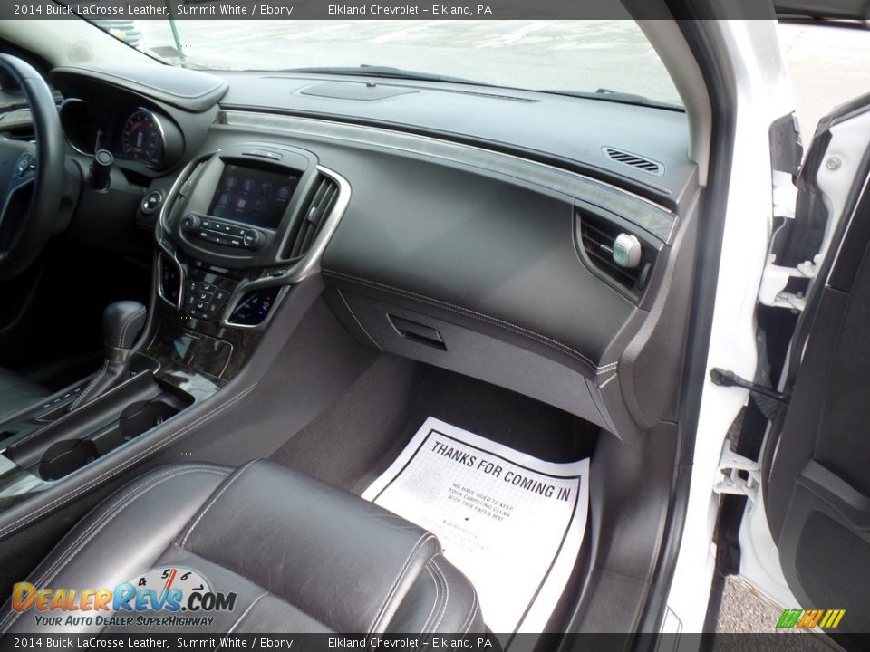 2014 Buick LaCrosse Leather Summit White / Ebony Photo #33