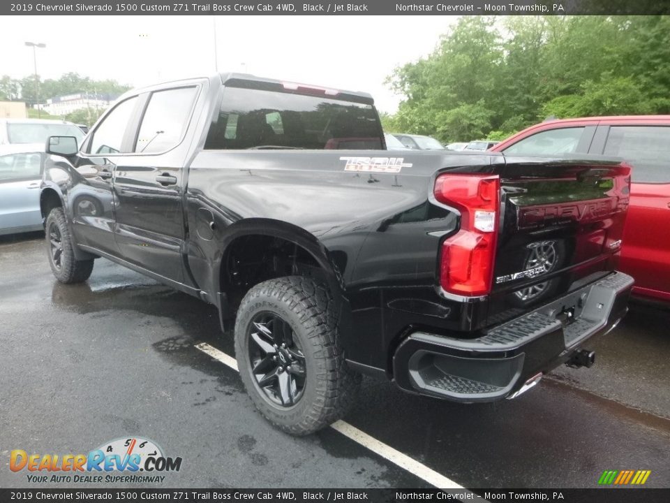 2019 Chevrolet Silverado 1500 Custom Z71 Trail Boss Crew Cab 4WD Black / Jet Black Photo #2