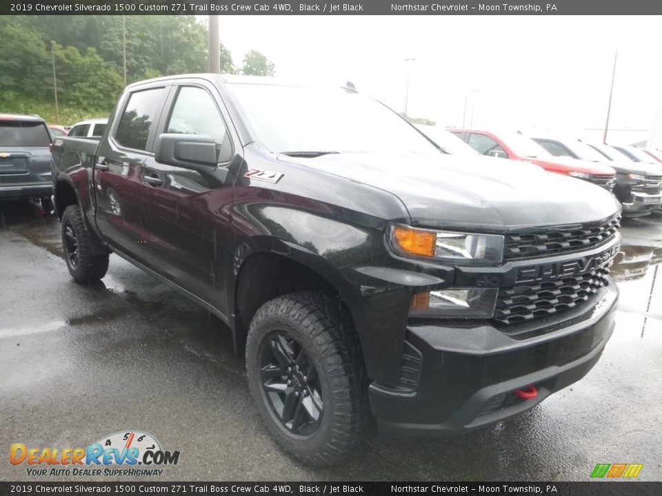 2019 Chevrolet Silverado 1500 Custom Z71 Trail Boss Crew Cab 4WD Black / Jet Black Photo #5