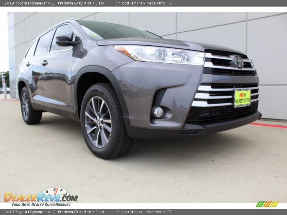 2019 Toyota Highlander XLE Predawn Gray Mica / Black Photo #2