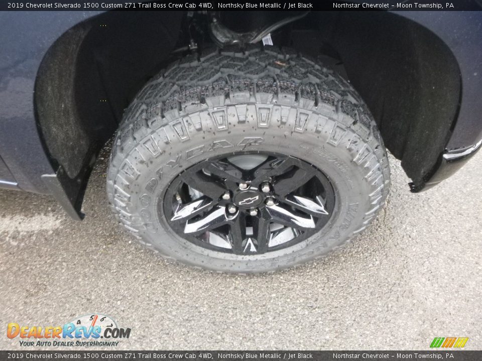 2019 Chevrolet Silverado 1500 Custom Z71 Trail Boss Crew Cab 4WD Northsky Blue Metallic / Jet Black Photo #8