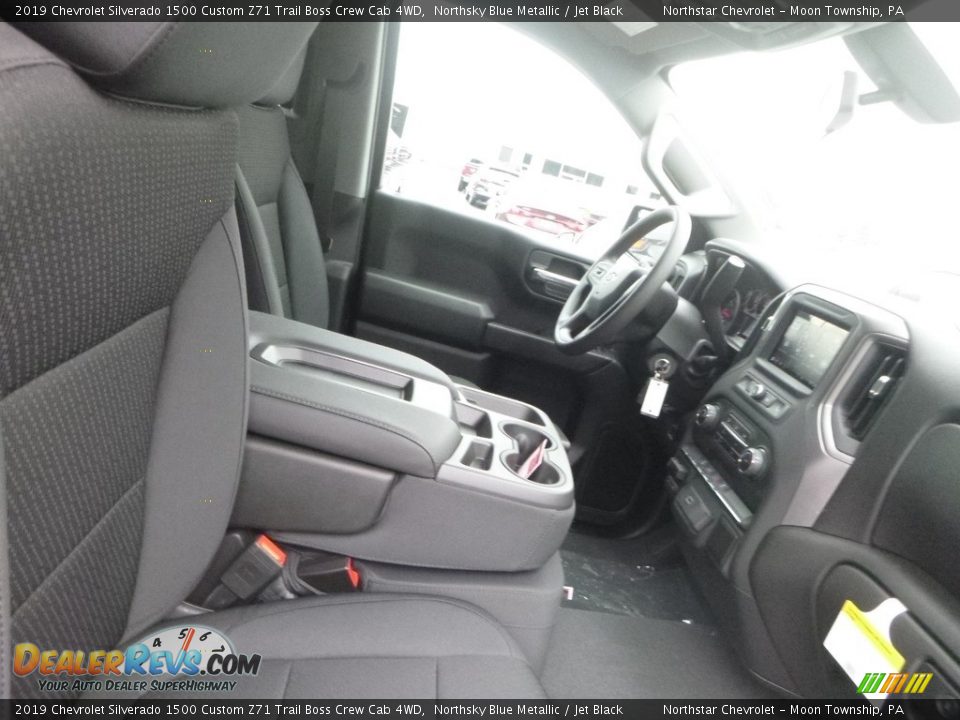 2019 Chevrolet Silverado 1500 Custom Z71 Trail Boss Crew Cab 4WD Northsky Blue Metallic / Jet Black Photo #9