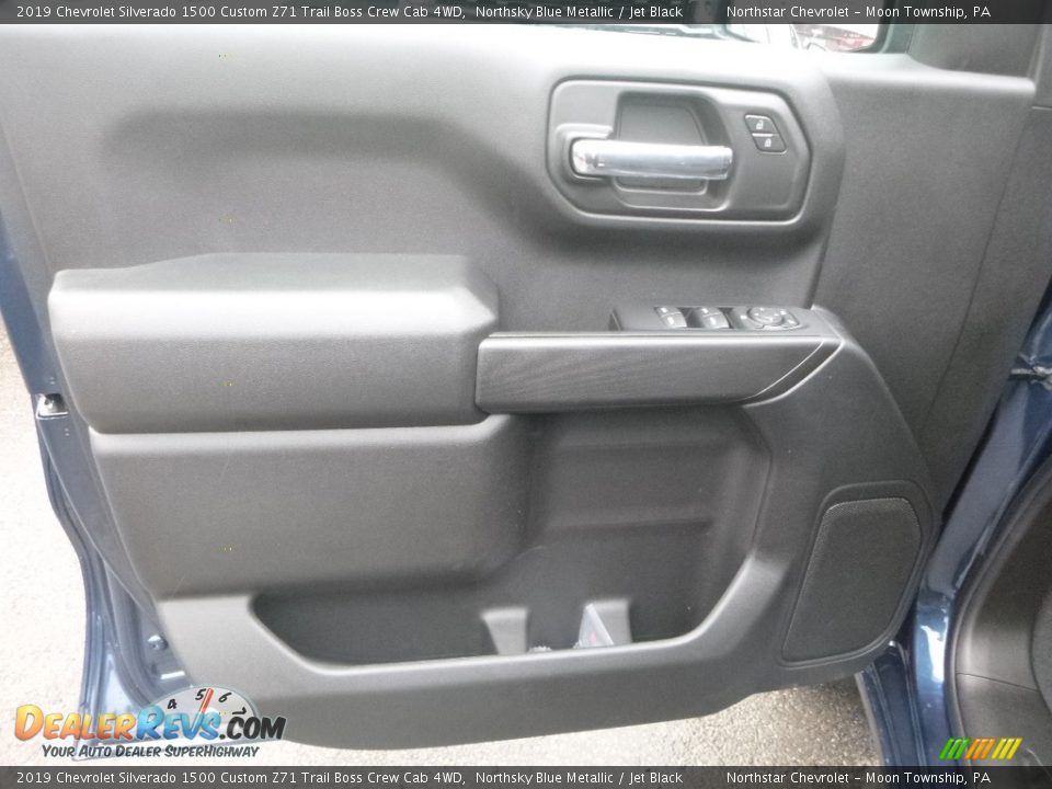 2019 Chevrolet Silverado 1500 Custom Z71 Trail Boss Crew Cab 4WD Northsky Blue Metallic / Jet Black Photo #15