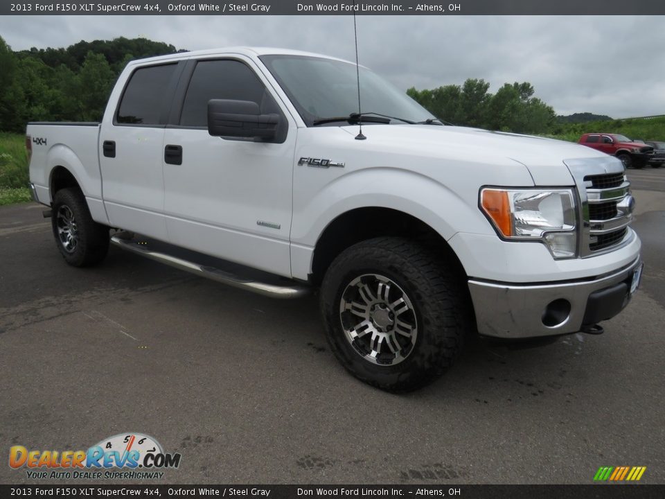 2013 Ford F150 XLT SuperCrew 4x4 Oxford White / Steel Gray Photo #2