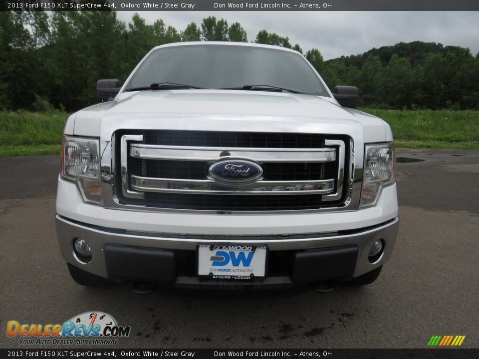 2013 Ford F150 XLT SuperCrew 4x4 Oxford White / Steel Gray Photo #4