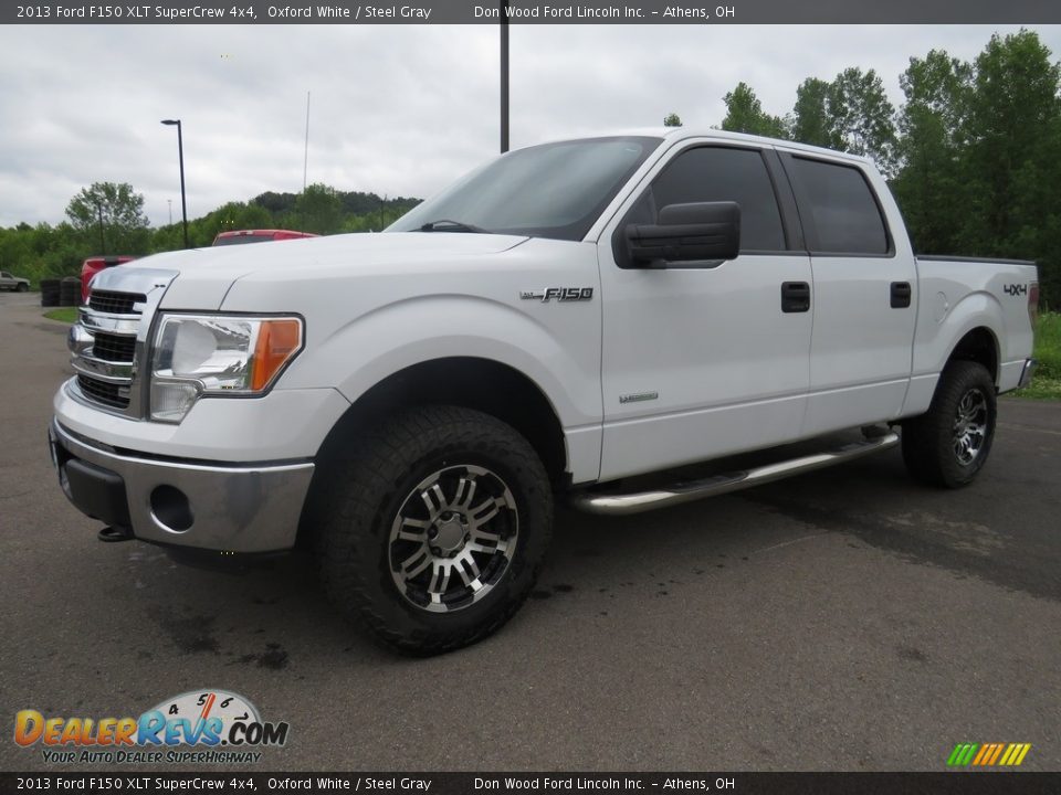 2013 Ford F150 XLT SuperCrew 4x4 Oxford White / Steel Gray Photo #7