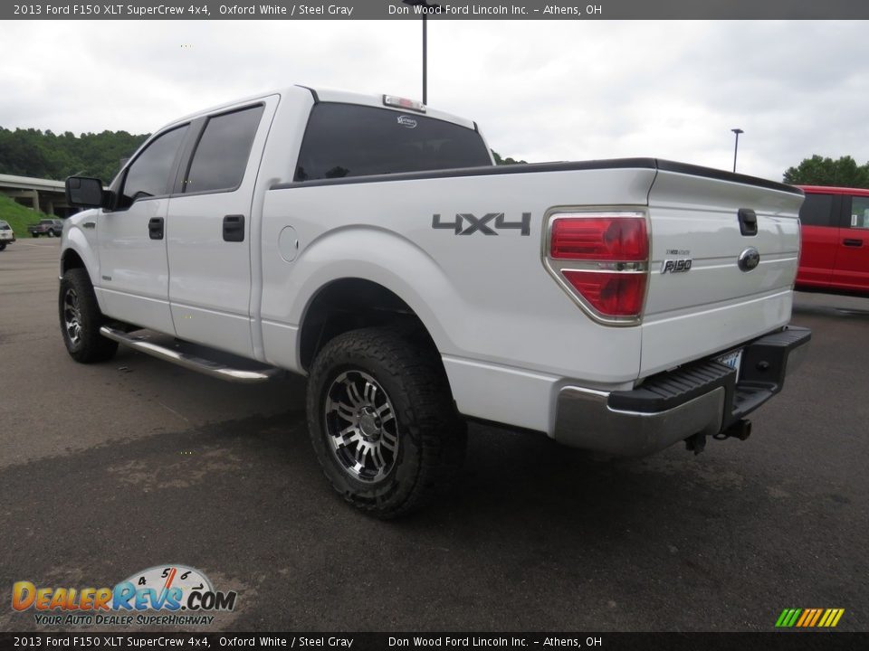 2013 Ford F150 XLT SuperCrew 4x4 Oxford White / Steel Gray Photo #9
