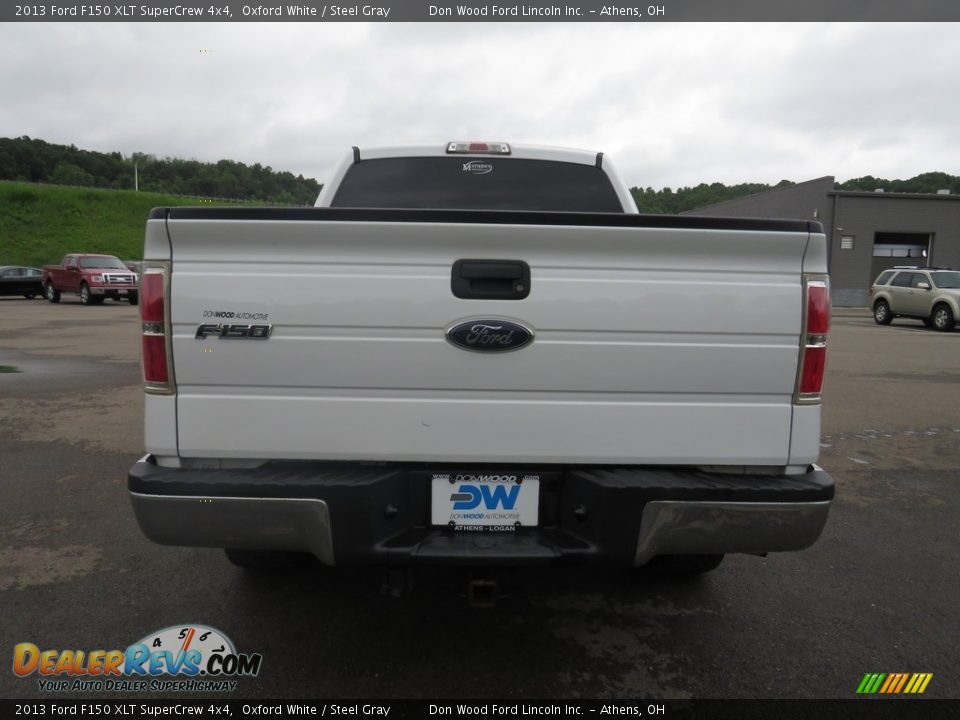 2013 Ford F150 XLT SuperCrew 4x4 Oxford White / Steel Gray Photo #11