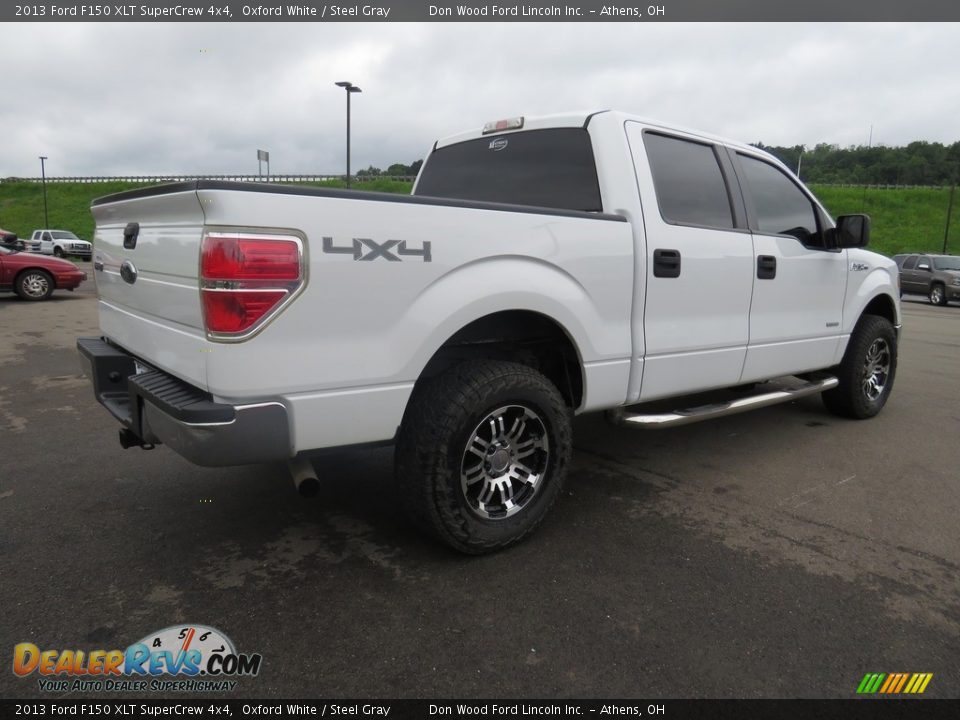 2013 Ford F150 XLT SuperCrew 4x4 Oxford White / Steel Gray Photo #13