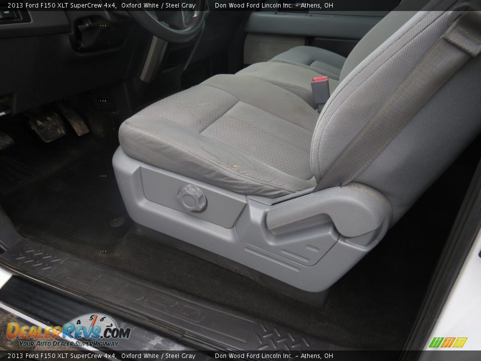 2013 Ford F150 XLT SuperCrew 4x4 Oxford White / Steel Gray Photo #16