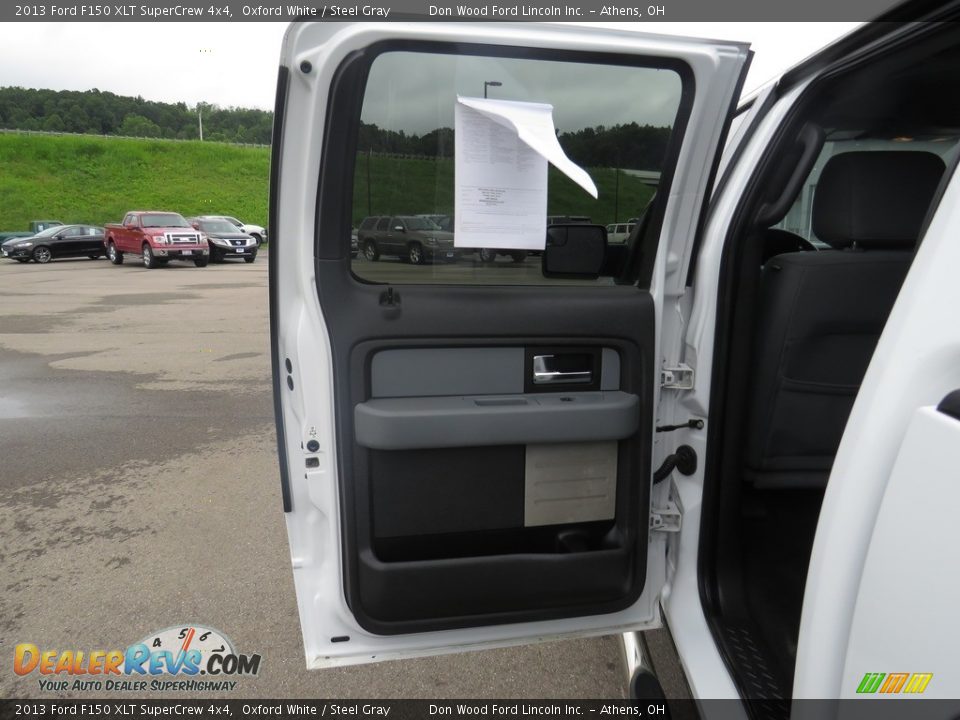 2013 Ford F150 XLT SuperCrew 4x4 Oxford White / Steel Gray Photo #19