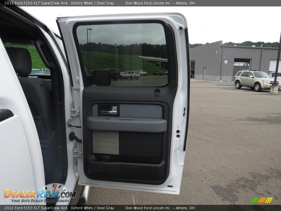 2013 Ford F150 XLT SuperCrew 4x4 Oxford White / Steel Gray Photo #21
