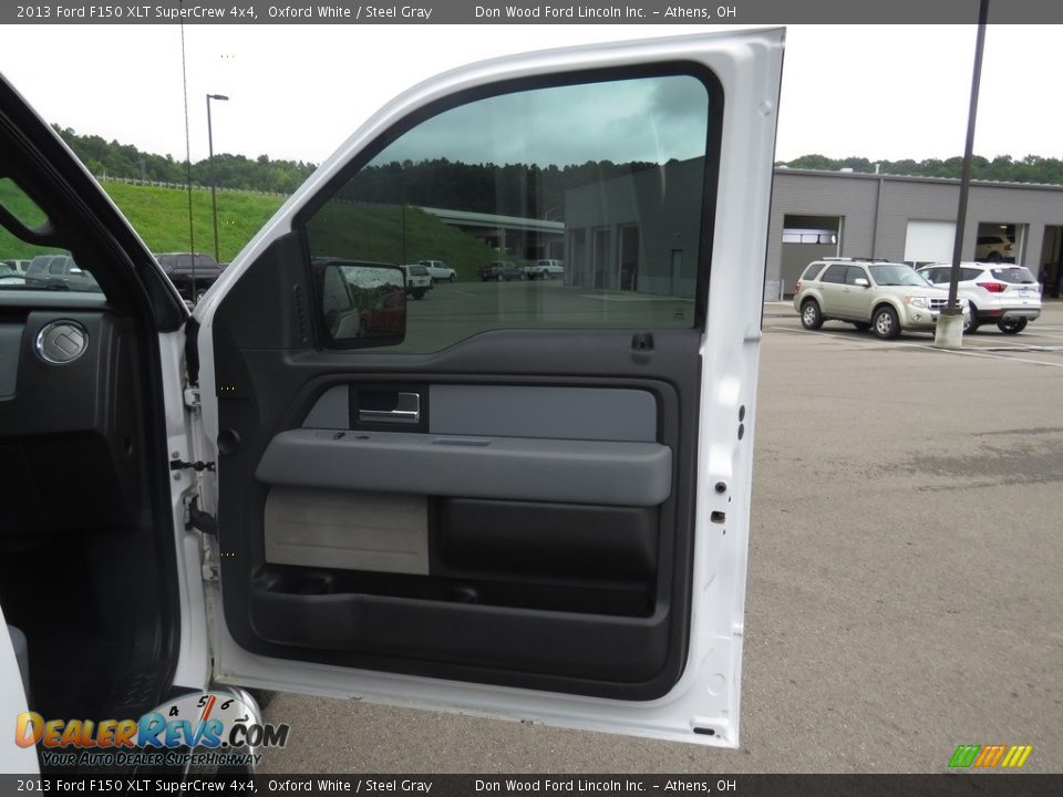 2013 Ford F150 XLT SuperCrew 4x4 Oxford White / Steel Gray Photo #23
