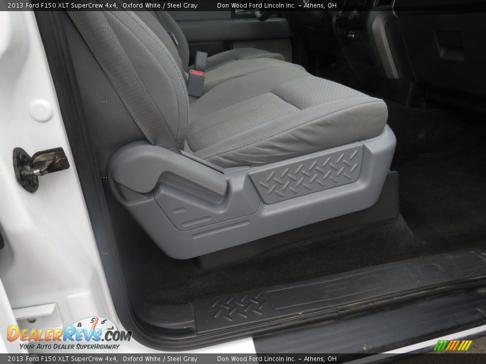 2013 Ford F150 XLT SuperCrew 4x4 Oxford White / Steel Gray Photo #24