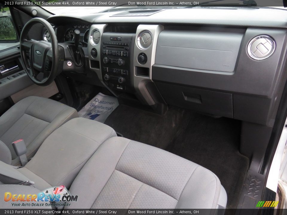 2013 Ford F150 XLT SuperCrew 4x4 Oxford White / Steel Gray Photo #25