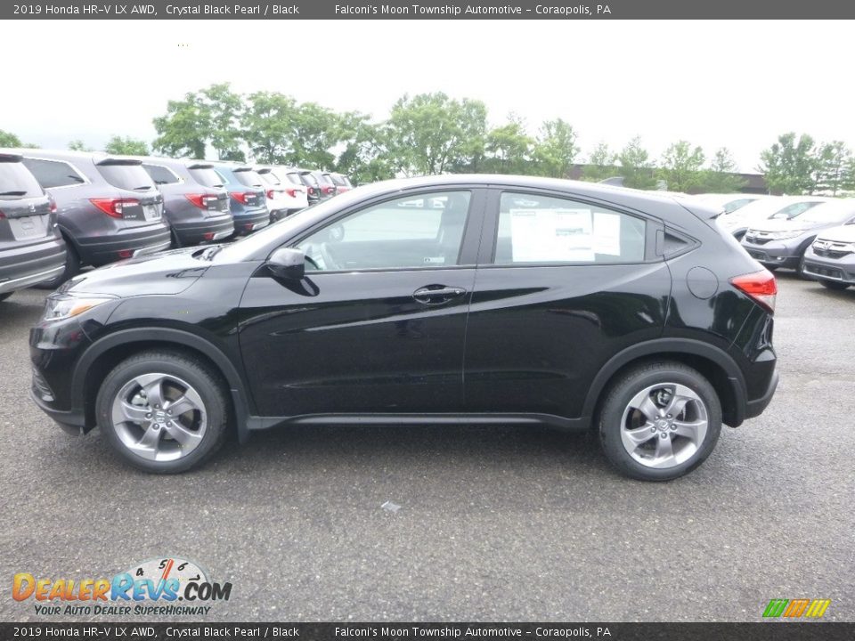 2019 Honda HR-V LX AWD Crystal Black Pearl / Black Photo #2