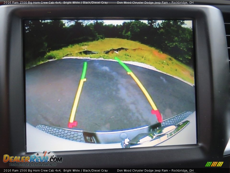 2016 Ram 1500 Big Horn Crew Cab 4x4 Bright White / Black/Diesel Gray Photo #2