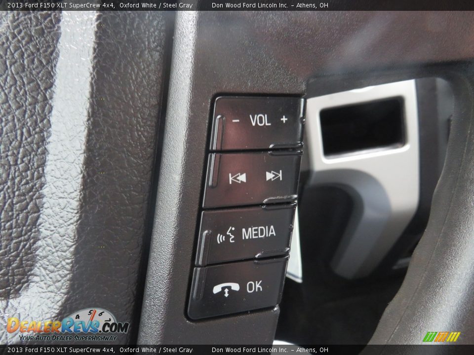 2013 Ford F150 XLT SuperCrew 4x4 Oxford White / Steel Gray Photo #31