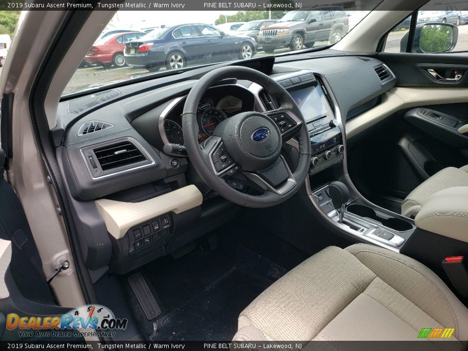 Warm Ivory Interior - 2019 Subaru Ascent Premium Photo #7