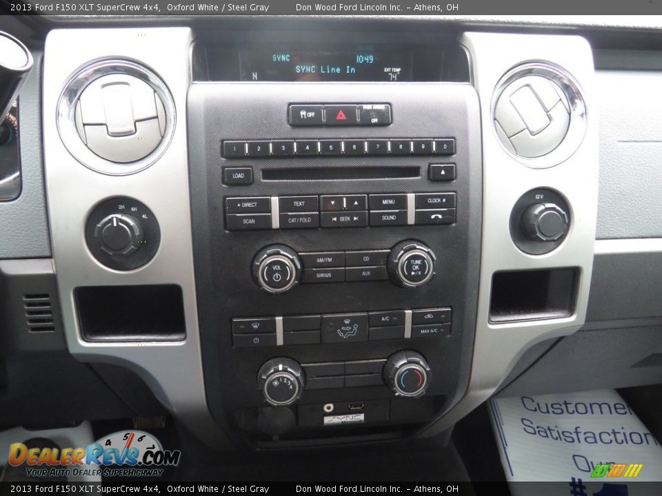 2013 Ford F150 XLT SuperCrew 4x4 Oxford White / Steel Gray Photo #34