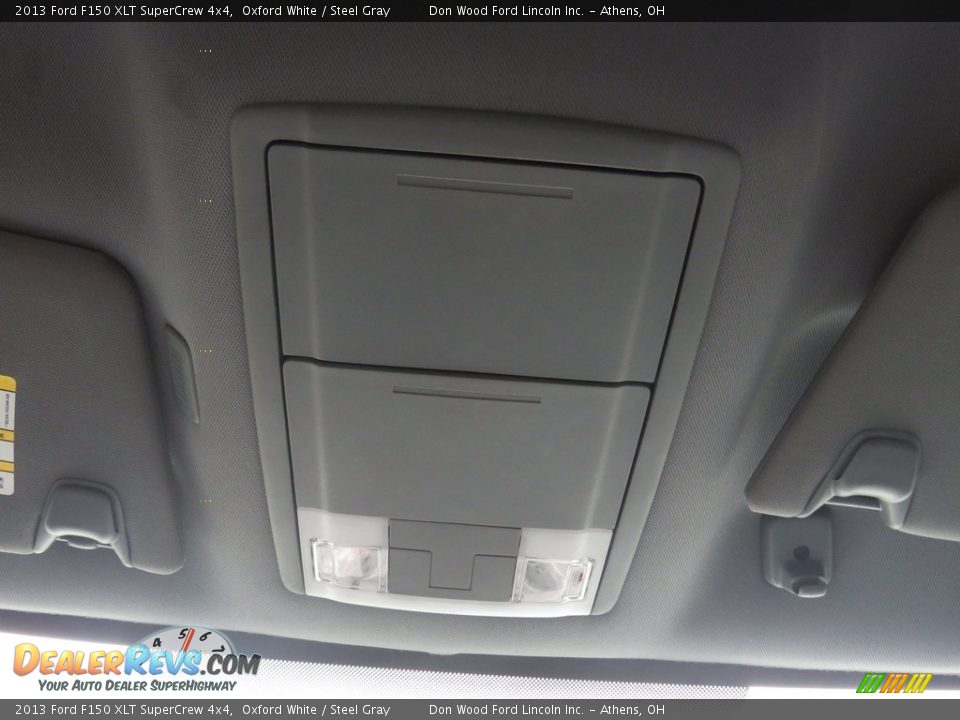 2013 Ford F150 XLT SuperCrew 4x4 Oxford White / Steel Gray Photo #36