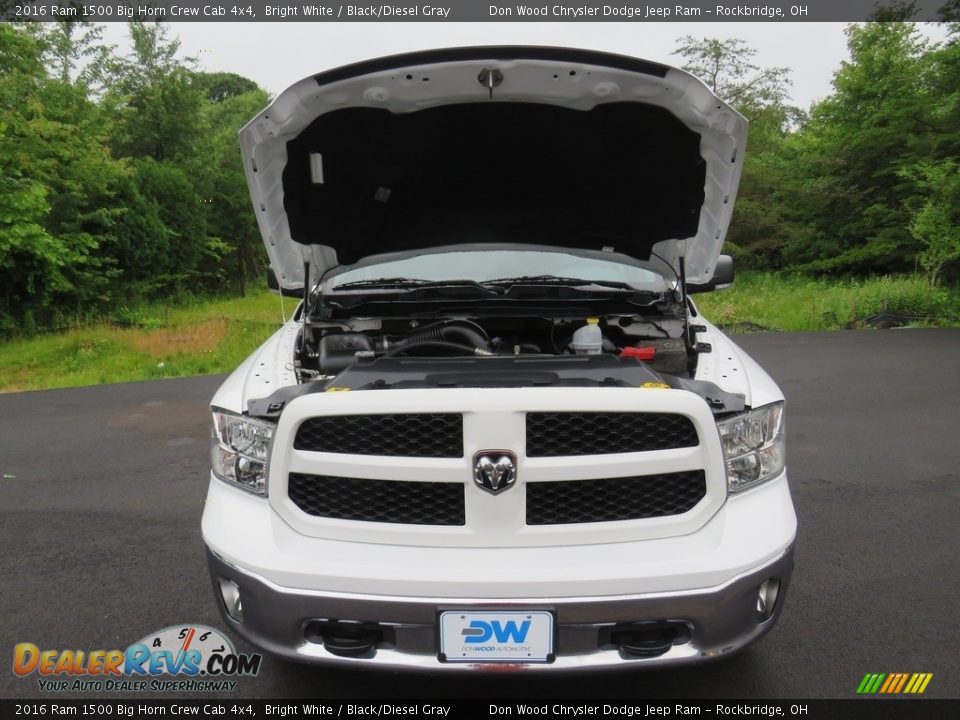 2016 Ram 1500 Big Horn Crew Cab 4x4 Bright White / Black/Diesel Gray Photo #7