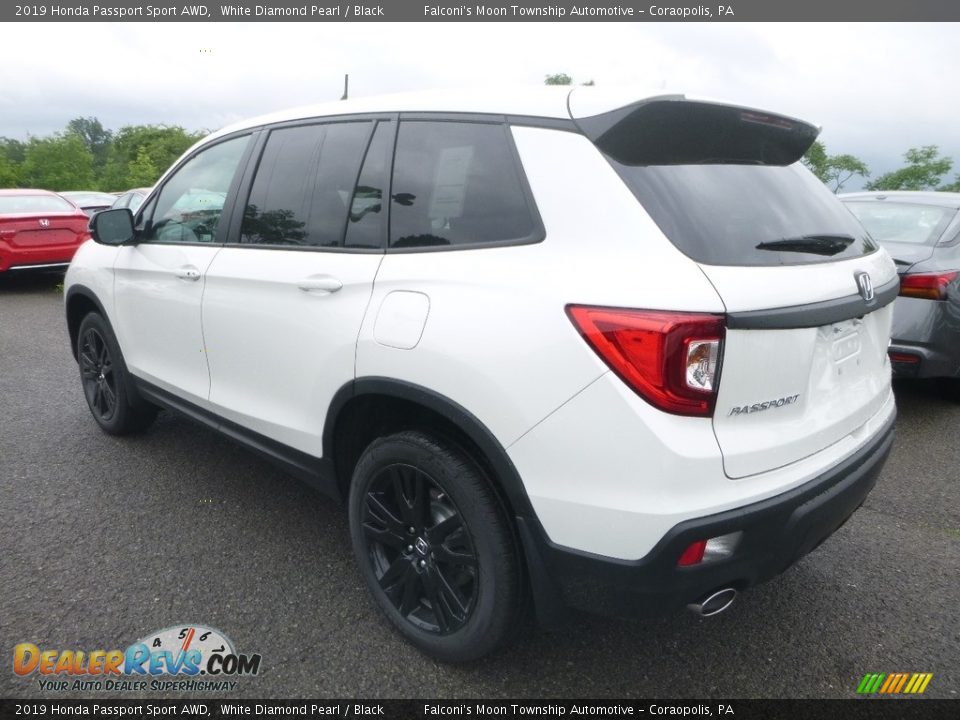 2019 Honda Passport Sport AWD White Diamond Pearl / Black Photo #2