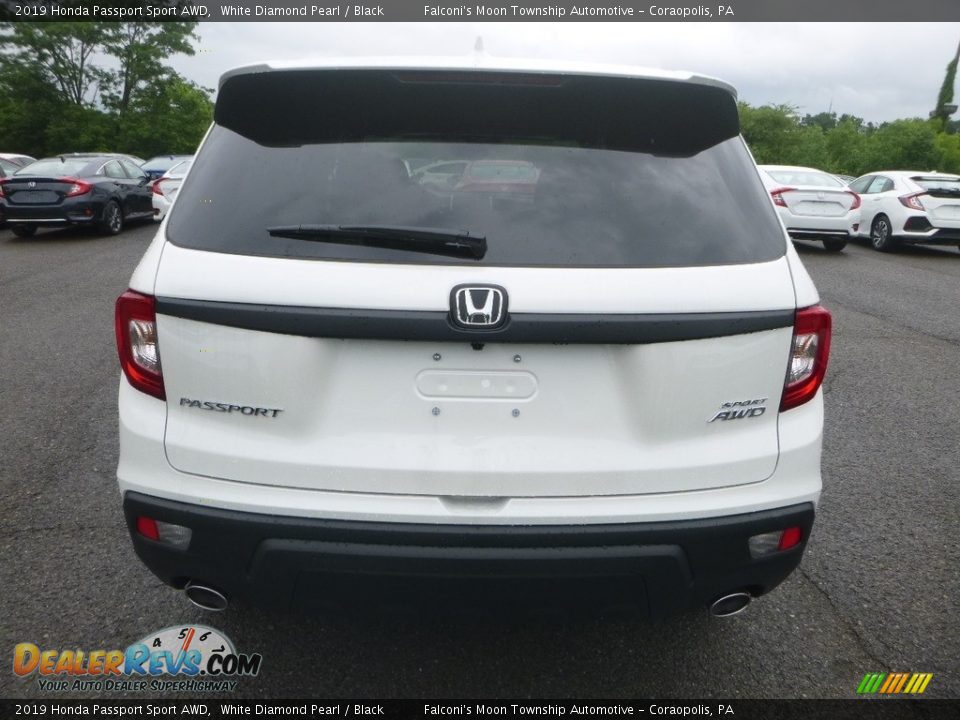 2019 Honda Passport Sport AWD White Diamond Pearl / Black Photo #3